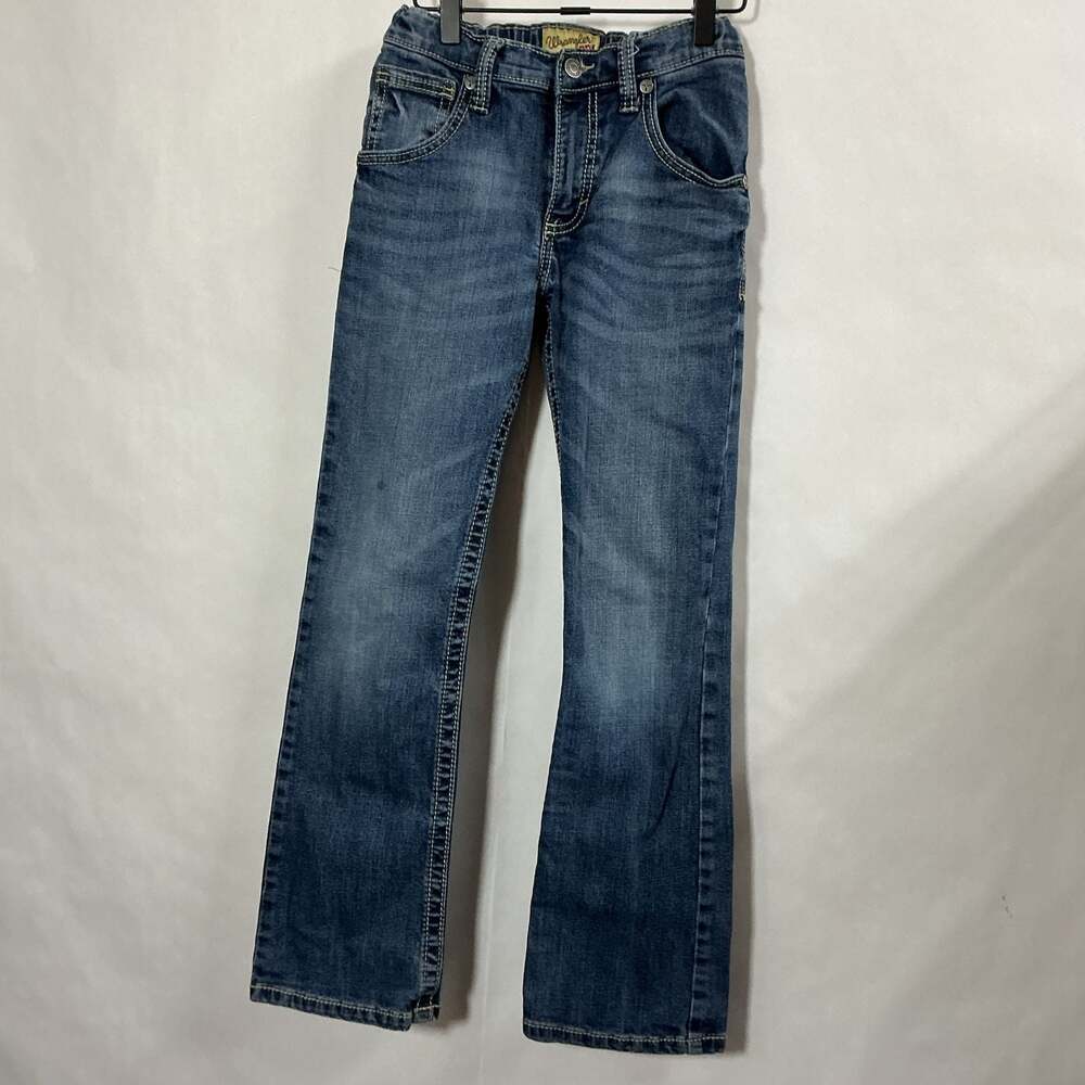 Wrangler 20X Kids Boys Bootcut Blue Denim Jeans